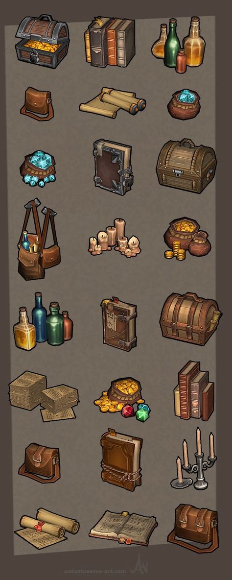 Props Concept, Props Art, Fantasy Props, Game Props, Game Concept Art, Game Concept, Game Inspiration, Prop Design, Arte Fantasy