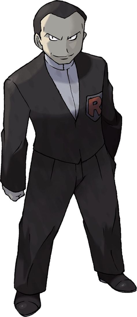 Giovanni (Japanese: サカキ Sakaki) was the head of Team Rocket, and served as the secretive Gym Leader of Viridian City's Gym, known officially as the Viridian Gym. He handed out the Earth Badge to Trainers who defeated him. As a Gym Leader, he specialized in Ground-type Pokémon, but his master plan includes collecting rare Pokémon of all types. In Pokémon Ultra Sun and Ultra Moon, he makes a return appearance as the leader of Team Rainbow Rocket. Equipe Rocket Pokemon, Pokemon Crystal, Pokemon Wiki, Pokemon Gym Leaders, Pokemon Team Rocket, Pokemon Red Blue, Pokemon Black, Pokemon Firered, Pokémon Black And White