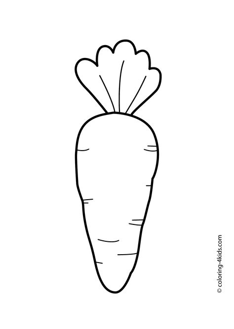 Leaves Coloring, Vegetable Crafts, Vegetable Coloring Pages, Free Kids Coloring Pages, Easter Templates, Fruit Coloring Pages, Easter Carrots, Printables Free Kids, Easter Coloring Pages