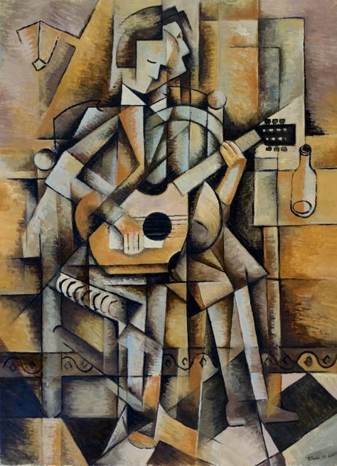 Pablo Picasso Cubism, Cubist Artists, Pablo Picasso Drawings, Picasso Cubism, Pink Armchair, Cubist Art, Cubism Art, Picasso Paintings, Music Painting