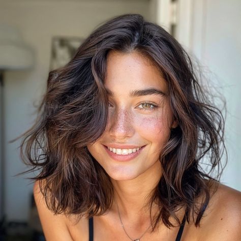 magnific 75w7PkuCWXRPuvP5RKzG Flowy Mid Length Middle Part 2b Medium Length Hair, French Mid Length Haircut, Low Maintenance Haircut For Wavy Hair, Mid Length Wavy Haircuts, Darker Hair, Medium Haircut, Angled Bobs, Women Haircuts Long, Female Faceclaims