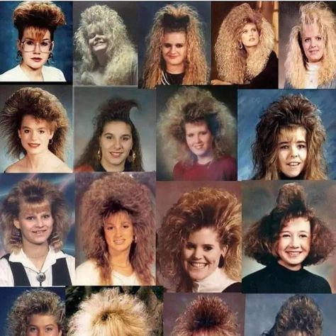 1980 Hairstyles, 80s Hair Styles, 80’s Hair, 80's Hairstyle, 1980s Hair, Look 80s, 80s Fashion Trends, Hair Mistakes, 80s Hair