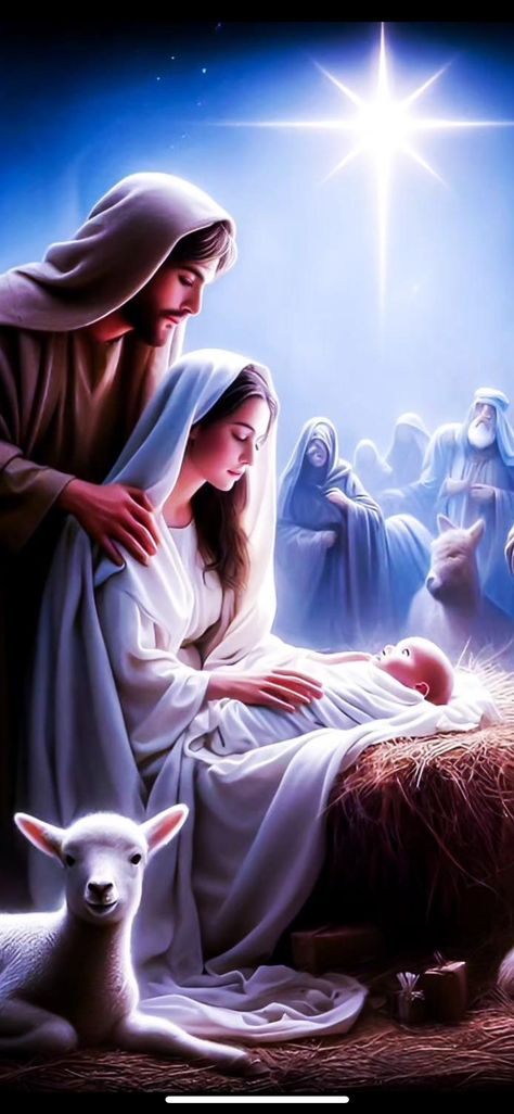 Baby Jesus Pictures, Nativity Of Jesus Christ, Nativity Scene Pictures, Mother Mary Pictures, Nativity Of Jesus, St Joseph Catholic, Jesus Videos, Jesus Is Risen, Jesus Artwork