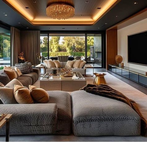 Living Room Design Cozy, Luxury Living Room Inspiration, Modern Luxury Living Room, Design Room, Indian Home Interior, Living Room Decor Inspiration, Living Room Design Decor, Home Design Living Room, Elegant Living Room