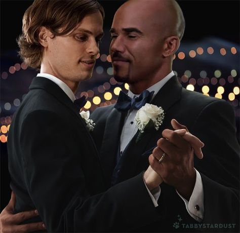 [Manip] Husbands - tabbystardust - Criminal Minds [Archive of Our Own] Morgan and Reid dancing at their wedding. Spencer Reid And Morgan, Spencer Reid Derek Morgan, Spencer And Morgan, Derek Morgan X Spencer Reid, Spencer Reid X Derek Morgan, Spencer X Derek, Reid X Morgan, Spencer Reid And Derek Morgan, Spencer Reid X Derek Morgan Fanart