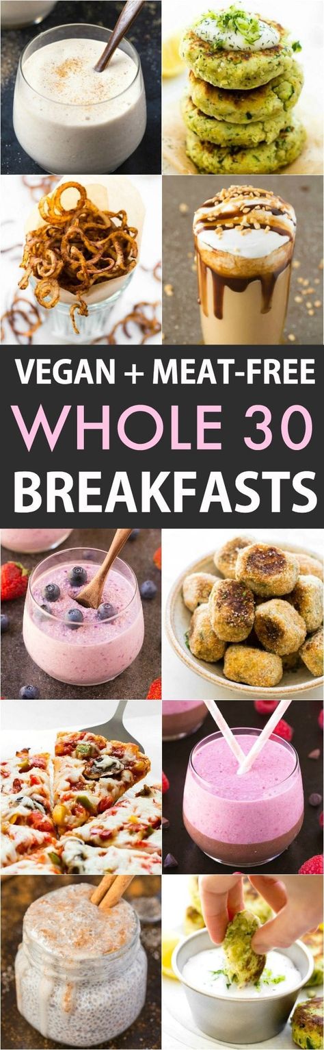 Whole 30 Vegetarian, Vegan Whole 30, Whole 30 Vegan, Whole30 Breakfast Recipes, Savory Breakfast Recipes, Vegan Steak, Whole30 Breakfast, Orange Julius, Jamba Juice