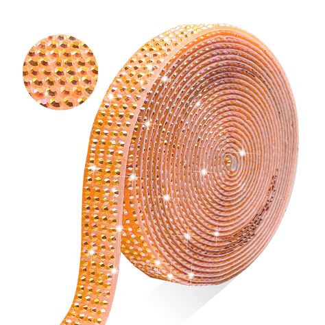 PRICES MAY VARY. Self Adhesive Rhinestone Ribbon: You will get a roll of glitter crystal rhinestone strips rhinestone sticker made of high quality resin rhinestones and self-adhesive paper,about 0.35" wide (4 rows rhinestone), each roll is 3 yard, each rhinestone is about 2 mm in diameter. The rhinestone tape uses super colorful AB rhinestones, which can show different AB shiny colors when illuminated by light at different angles,It is more exquisite and beautiful, and is suitable for decorating Diy Crafts Wedding, Diamond Sticker, Christmas Resin, Colored Tape, Rhinestone Ribbon, Wedding Halloween, Rhinestone Sticker, Diy Rhinestone, Craft Wedding