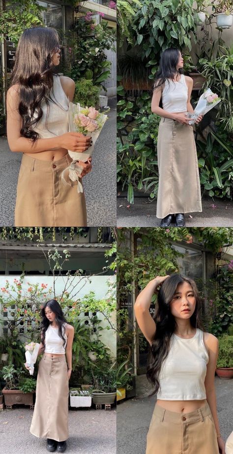 Modest Girly Outfits, Fashion Showroom, Color Combos Outfit, Long Skirt Outfits, Desi Fashion Casual, Clothes Korean Style, Everyday Fashion Outfits, Classy Casual Outfits, Inspo Outfit