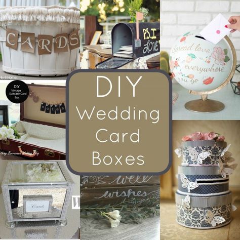 DIY Wedding Card Boxes You Can Make Yourself – DIY Weddings Creative Wedding Card, Modern Wedding Diy, Diy Wedding Card, Wedding Card Boxes, Wedding Envelope Box, Diy Card Box, Wedding Gift Card Box, Wooden Card Box, Lantern Decor Wedding