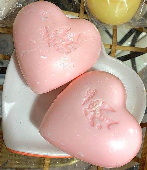 #soap #cutesoap #soapart #heart #heartaesthetic #aesthetic #coquette #beauty Pink Soap Aesthetic, Soap Bars Aesthetic, Soap Bar Aesthetic, Bar Soap Aesthetic, Inedible Things, Aesthetic Soap, Soap Aesthetic, Womens March Signs, March Signs