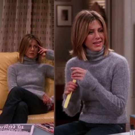 90s Turtleneck, Rachel Green Sweater, Rachel Green Turtleneck, Rachael Friends Outfits, Vintage Turtleneck Outfit, 90s Turtleneck Outfit, Rachael Green Outfits, Rachel Green Winter Outfits, Jennifer Anniston Style