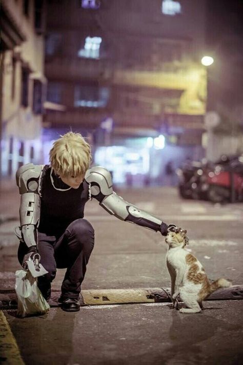 Genos Cosplay, One Punch Man Genos, One Punch Man Funny, Perfect Cosplay, Genos Wallpaper, One Punch Man Anime, Epic Cosplay, Male Cosplay, Aesthetic Japan