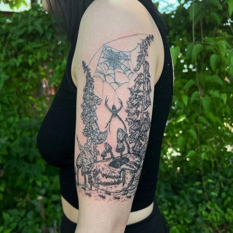 Foxglove, opossum skull and spiderweb tattoo by green666annie Foxglove Tattoo, Opossum Skull, Spiderweb Tattoo, Tattoo Inspo, Spider Web, Tattoos And Piercings, Tattoo Drawings, Art Inspo, Tattoo Ideas