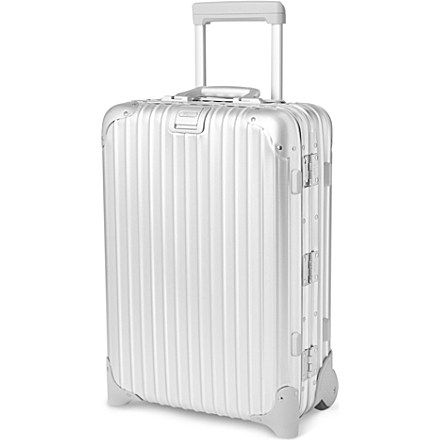 RIMOWA - Topas cabin trolley silver 55cm | Selfridges.com Rimowa Topas, Cute Suitcases, Digital Closet, Birthday Wishlist, Christmas Wishlist, Hogwarts, Sake, Sofia, White Background