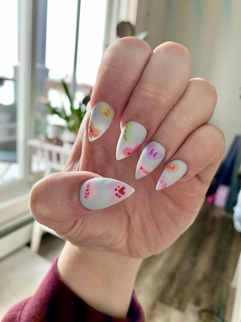 Candy Heart Nails, Blue Candy, Nail Fashion, Heart Nails, Heart Candy, Fashion Nails, Nail Art, Candy, Nails