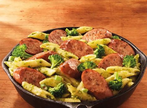 Smoked Sausage And Broccoli, Recipes With Smoked Sausage, Sausage Recipes Pasta, Hillshire Farm Sausage Recipes, Diy Sausage, Sausage Stir Fry, Chicken Basil, Sausage Broccoli, Sausage And Broccoli