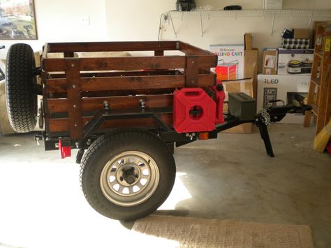 Atv Trailer Ideas, Tactical Trailer, Bug Out Trailer, Scamp Trailer, Lightweight Campers, Cheap Camping, Small Camper Trailers, Jeep Trailer, Small Camper