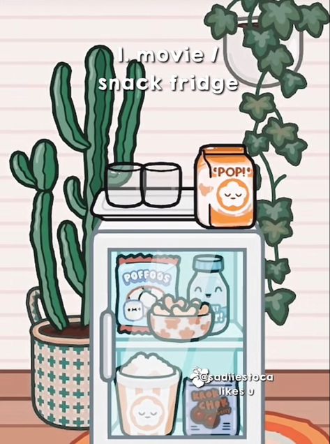 Toca Life Fridge Ideas, Fridge Organization Ideas Toca Boca, Toca Boca Snack Bar Ideas, Toca Boca Pantry Ideas, Toca Boca Fridge Organization, Toca Boca Skincare Fridge Ideas, Toca Boca Mini Fridge, Toca Boca Mini Fridge Ideas, Toca Boca Fridge Ideas