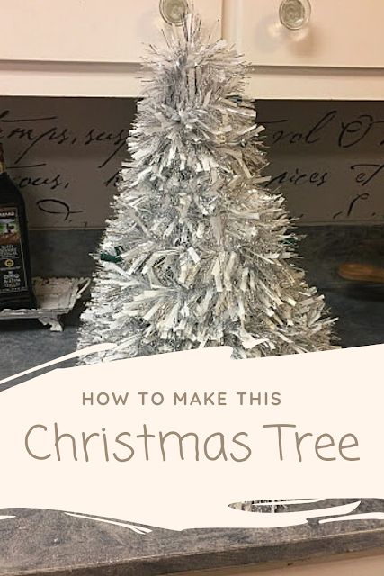 Down Sprigg Lane: Make A Christmas Tree with Tinsel and Wire Hangers Tinsel Garland On Christmas Tree, Diy Tinsel Tree, Christmas Tree With Tinsel, Tree With Wire, Tree With Tinsel, Wire Hanger Crafts, Hanger Art, Activities Director, Sister Ideas