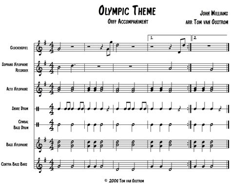 Olympic Theme orff arrangement Music Olympics, Orff Songs, Orff Lessons, Orff Arrangements, Orff Activities, Orff Schulwerk, Orff Music, Olympic Theme, Middle School Music