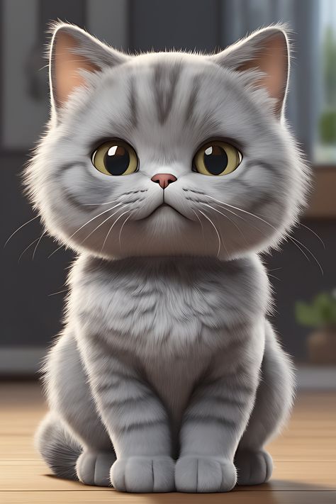 Chubby munchkin grey cat cute cartoon Cat Cartoon Images, Cat Template, Grey And White Cat, Cute Cat Illustration, Grey Cat, Cat Wallpaper, Happy Cat, Orange Cat, Cat Illustration