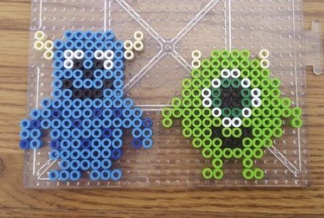 Sully Perler Bead Patterns, Small Perlers, Monsters Inc Perler Beads, Pixar Perler Bead Patterns, Inside Out Perler Bead Patterns, Mike Wazowski Perler Beads, Pickle Rick Perler Beads, Kawaii Perler Bead Patterns, Mr Meeseeks Perler Beads