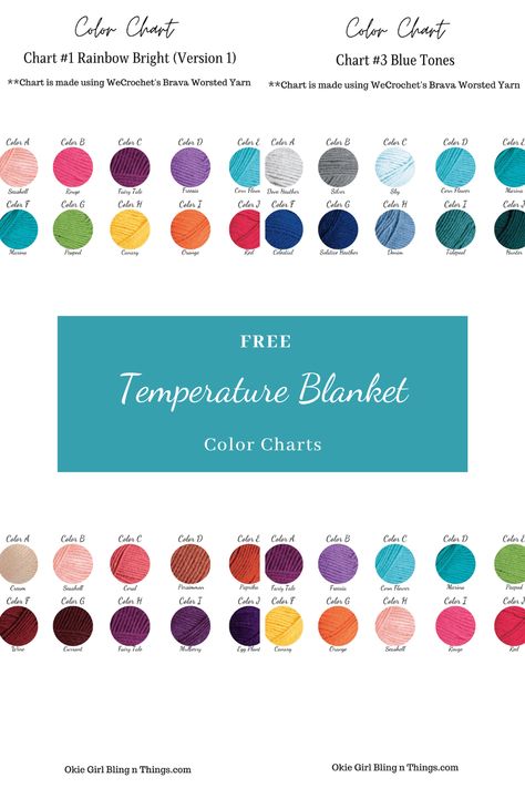 Crochet Blanket Colors, Temperature Chart, Temperature Blanket, Crochet Blanket Pattern Easy, Free Yarn, Blanket Diy, I Love This Yarn, Crochet Stitches Tutorial, Handmade Blanket