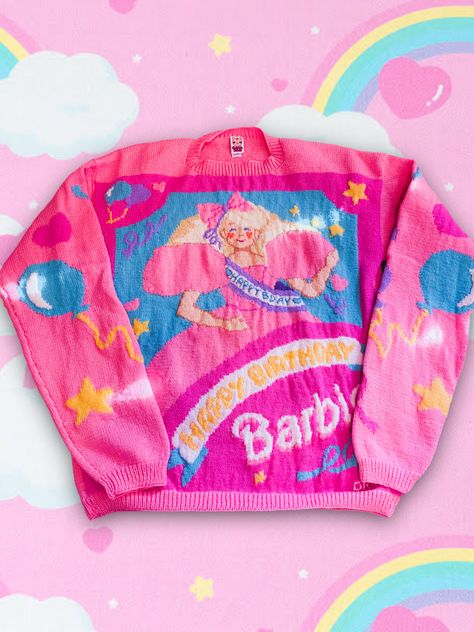 80s Pastel Fashion, Childish Clothing, Childish Outfits, Pastel Kidcore Outfits, Pastel Academia Outfit, Kidcore Sweater, Kitsch Clothing, Kidcore Fashion, Kidcore Clothing