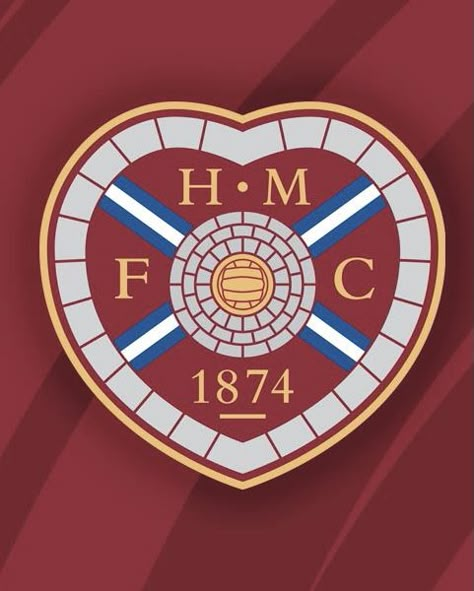 Heart of Midlothian wallpaler. Heart Of Midlothian, Scotland History, Floral Border Design, Football Wallpaper, Floral Border, Sports Logo, Porsche Logo, Border Design, Football Players