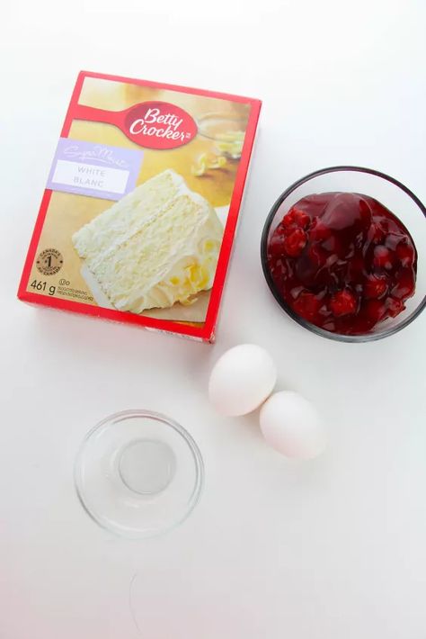 Recipes Using White Cake Mix And Cherry Pie Filling, Frozen Cherry Cake Recipe, White Cake Mix Cherry Pie Filling, Cherry Almond Sheet Cake, Vanilla Cake With Cherry Filling, Vanilla Cake With Cherry Pie Filling, White Cake With Cherry Pie Filling, Cherry Vanilla Cake, White Cake With Cherries