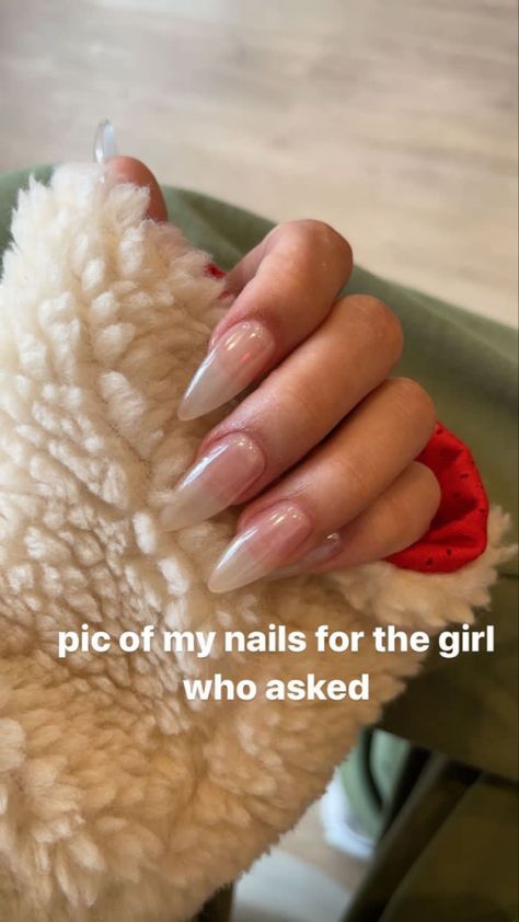 Madeline Argy, Nails January, S Nails, Casual Nails, Nails White, Almond Acrylic Nails, Nail Tattoo, Aesthetic Tiktok, January 2023