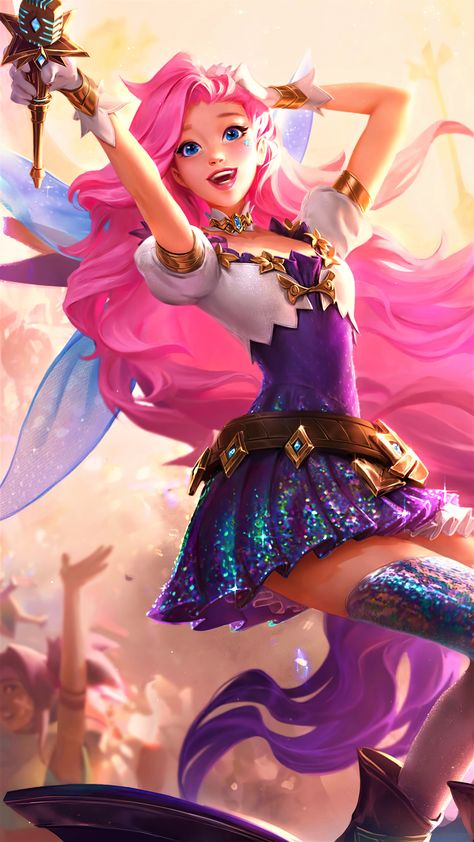 4k phone wallpaper Seraphine Lol, League Of Legends Personajes, Oc Faceclaim, League Of Legends Video, 4k Phone Wallpapers, Champions League Of Legends, League Of Legends Characters, Splash Art, 8k Wallpaper