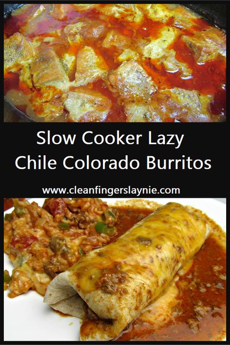 Beef Enchilada Sauce, Chile Colorado Burritos, Colorado Burritos, Crockpot Steak Recipes, Mexican Burritos, Chile Colorado, Colorado Food, Crockpot Steak, Beef Enchilada