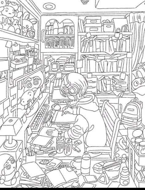 Korean Colouring Pages, Korean Coloring Pages, Kpop Coloring Pages, Aesthetic Colouring Pages, Aesthetic Coloring Pages, Manga Coloring Pages, Chibi Coloring Pages, Manga Coloring Book, Color Drawing Art