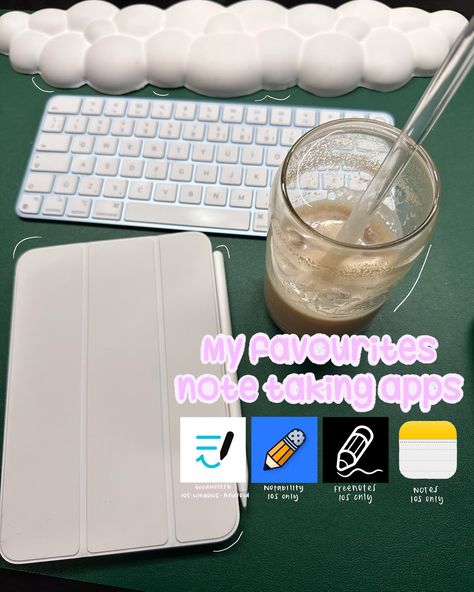 [save this for later] Got an iPad for school and are looking for a note taking app? I got you, here’s my 4 favourites note taking apps 📝 #notetaking #notetakingapp #appforstudents #ipadapp #studygrams #studycommunity #goodnotesapp #notability #freenotes #studynotes Cute Note Taking Apps, Ipad School Notes, Ipad For School, Ipad Notetaking, Note Taking Apps, Cute Note, Body Mousse, Cute Notes, Ipad Apps