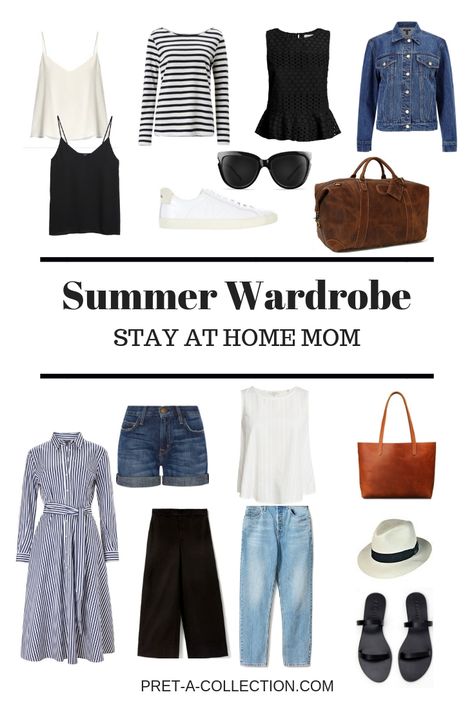 Stay At Home Mom Capsule Wardrobe, At Home Mom Outfits, Stay At Home Mom Outfits, Wardrobe Build, Styl Hampton, Mother Hen, Spring Summer Capsule Wardrobe, Outfit Minimalist, Mom Wardrobe