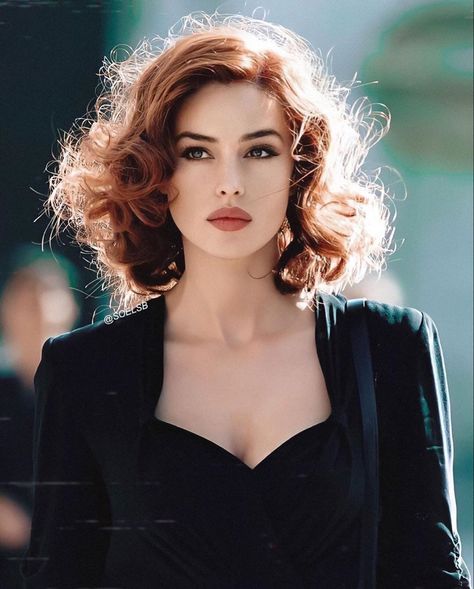 Monica Bellucci, Red Hair, A Woman, Blazer, Red, Hair, On Instagram, Instagram, Black