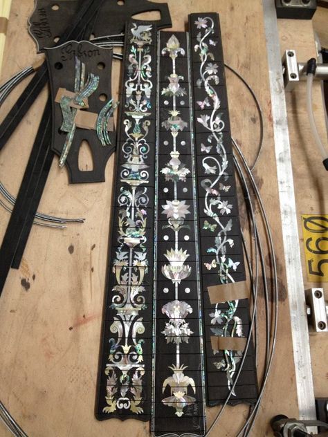 Luthier Workshop, Electric Cello, Guitar Inlay, Gibson Acoustic, Guitar Fretboard, Guitar Rig, Handmade Guitar, Gibson Custom Shop, Gibson Guitars