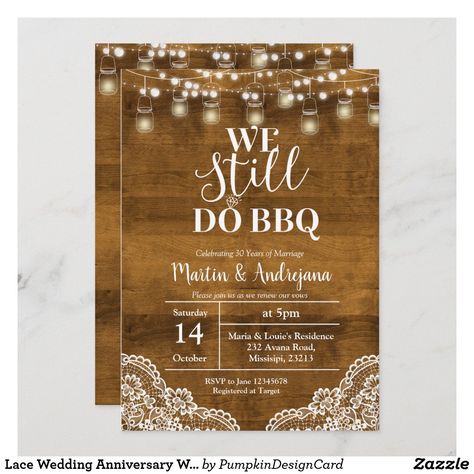 We Still Do Bbq, Anniversary Party Themes, Bbq Invite, 10th Anniversary Party, Vow Renewal Invitations, 40th Anniversary Party, 15th Wedding Anniversary, 50th Wedding Anniversary Party, Homemade Anniversary Gifts