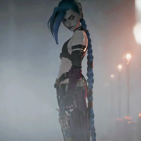 jinxed! | perfect 💙 #arcane #jinx #arcanejinx #jinxarcane #jinxlol #loljinx #leagueoflegends #leagueoflegendsjinx #jinxleagueoflegends | Instagram Powder Arcane Reference, Jinx Arcane Screenshots, Jinx Arcane Full Body Image, Jinx Concept Art, Lux Jinx, Get Jinx, Arcane Jinx, Jinx Arcane, Sally Face Game