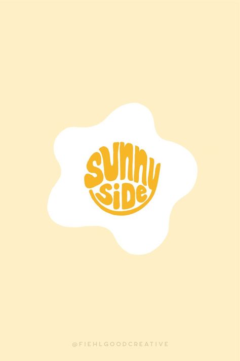 Morning Logo Design, Egg Logo Design Ideas, Breakfast Apps, Egg Logo Design, Yellow Logo Design, Breakfast Logo, Hand Lettered Logo, Sunny Logo, Diner Logo