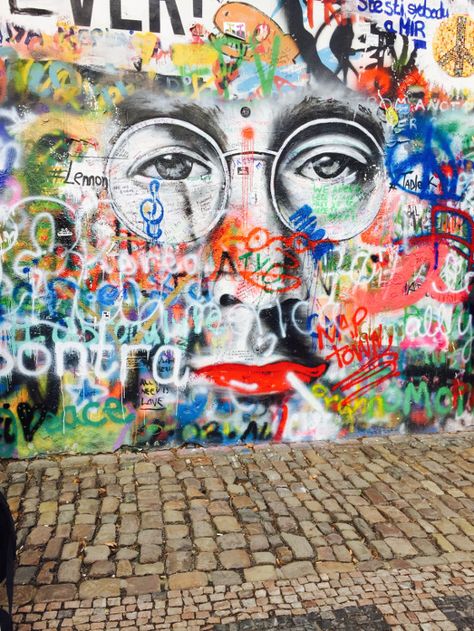 Prague Lennon Wall, Lennon Wall Prague, John Lennon Wall Prague, Lennon Wall, Study Abroad Travel, John Lennon Wall, Visit Prague, Prague Travel, Old Town Square