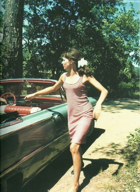 French New Wave, Anna Karina, Jean Luc Godard, French Girl, New Wave, A Flower, The Door, A Car, Her Hair