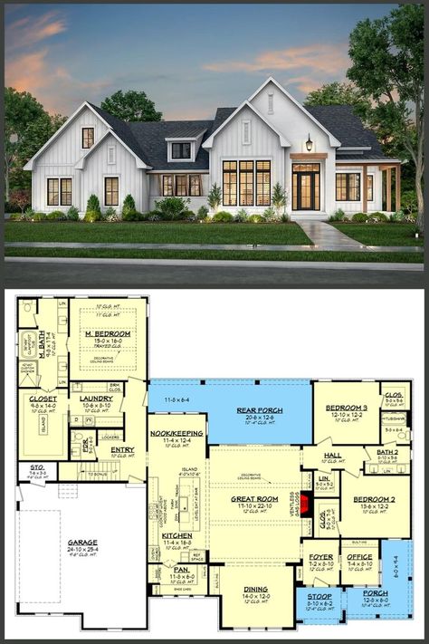 2 Storey House Plans Modern, 4 Bedroom Plus Office Floor Plan, 4 Bedroom House Floor Plans, 4 Bedroom House Floor Plan 2 Story, 4 Bedroom House Plans 2 Story, Two Story Floor Plans, Farmhouse Floor Plans 4 Bedroom, 2 Story Modern Farmhouse, Sims Blueprints