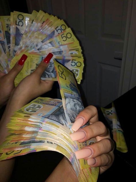 pin: @shesoglorious Australian Money, Fake Money, Money On My Mind, Vision Board Manifestation, Show Me The Money, Money Goals, Money Cash, Bank Notes, Dream Life