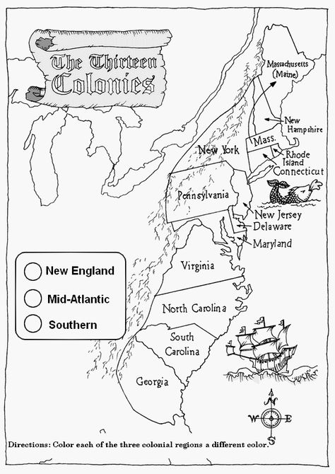 13 Colonies Map Worksheet Printable 13 Colonies Activities, 13 Colonies Map, 3rd Grade Social Studies, Colonial Life, 4th Grade Social Studies, 13 Colonies, Map Worksheets, 5th Grade Social Studies, Jean Piaget