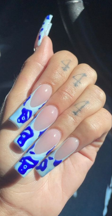 Nails Ideas Coffin, Acrylic Nails Ideas, Funky Nail Designs, Bad Nails, Subtle Nails, Edgy Nails, Dope Nail Designs, Exotic Nails, Long Acrylic Nails Coffin