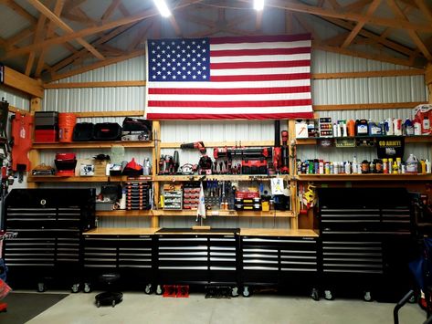 Husky Garage Cabinets, Husky Tool Box Organization, Husky Garage Organization, Mechanic Tool Organization Ideas, Husky Tool Chest, Garage Work Station, Husky Tool Box, Organizing Garage, Toolbox Organizer