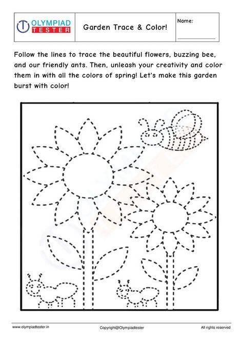 Garden tracing Worksheet Lkg Worksheets, Worksheet For Kindergarten, Math Olympiad, Planting For Kids, Alphabet Phonics, The Worksheet, Sample Paper, Online Puzzles, Kindergarten Science