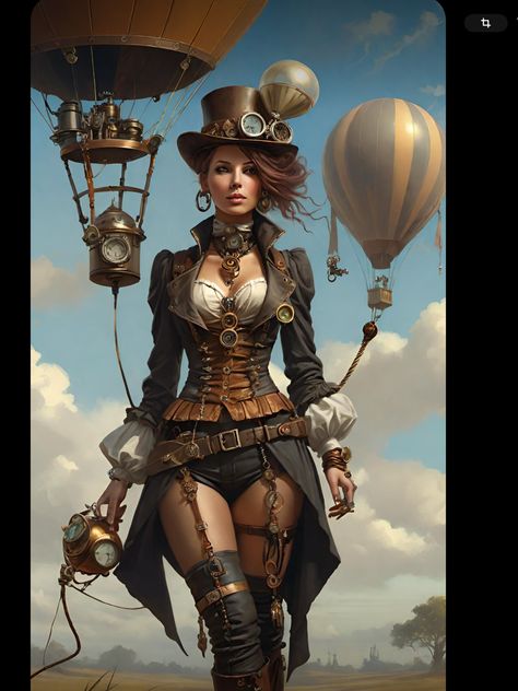 Steampunk Fashion Women, Steampunk Mixed Media Art, Steampunk Lady, Steampunk Character, Steampunk Illustration, Steampunk Vehicle, Steampunk Characters, Steampunk Woman, Steampunk Artwork